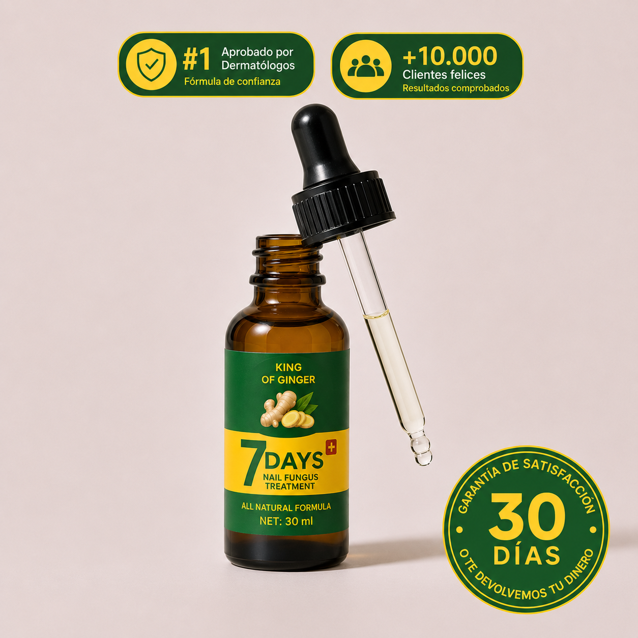Suero de Jengibre King of Ginger - Uñas sanas y fuertes en 7 días